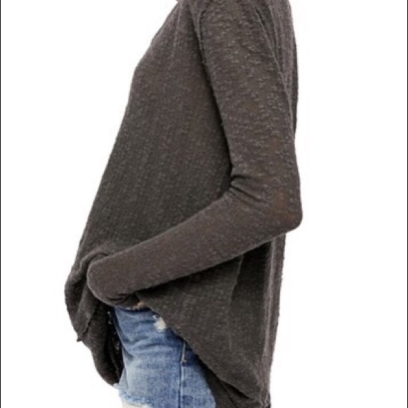 Free People Black Ocean Air Hacci Pullover - Picture 3 of 6